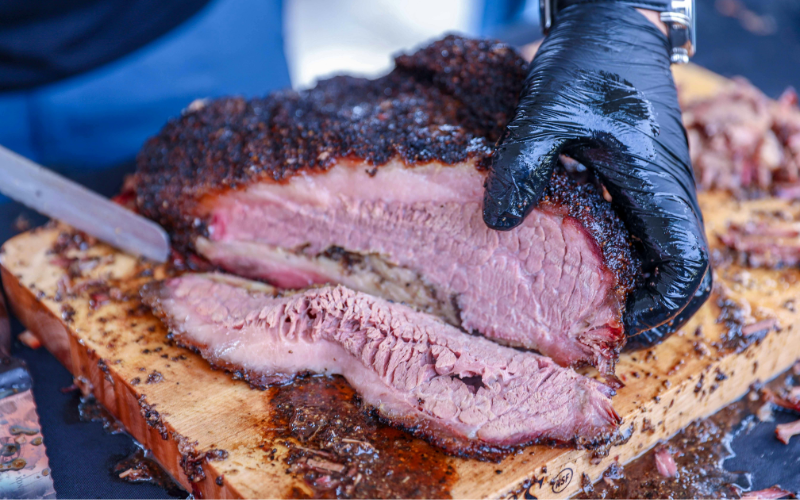 Best BBQ in Texas with tender brisket sliced to perfection
