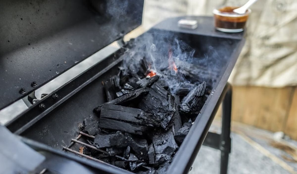 how to put out charcoal grill fire and cool the remaining coals safely